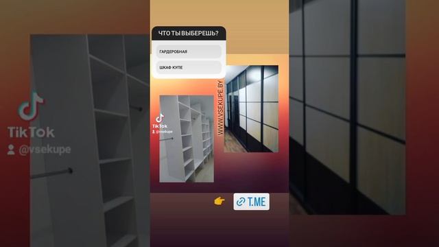 Гардеробная или шкаф купе?