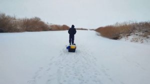 Торгай!!! Зимняя рыбалка на щуку, окуня. Леска звенела,флажки горели.