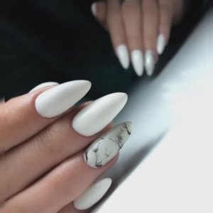 Маникюр на форму ногтей миндаль