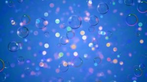 Голубой фон, цветное боке и мыльные пузыри - футаж для видео монтажа. Бесплатные футажи для монтажа