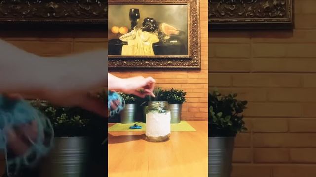Новогоднее украшение из обычной банки