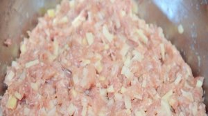 Манты с фаршем и картошкой