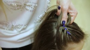 Обучение плетению! урок №3 Коса с одной лентой или четырехпрядная коса