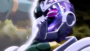 Star Platinum beating up Hierophant Green