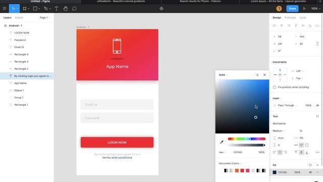 Login screen UI Design | Figma | Figma smart animate - смотреть видео ...