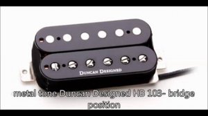 Pickup Shootout (EMG, Duncan, Dimarzio, Lace) Part II- flat EQ, metal and stoner tones