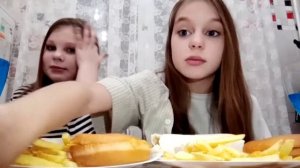 МУКБАНК с сестрой?,чикен хауз ????