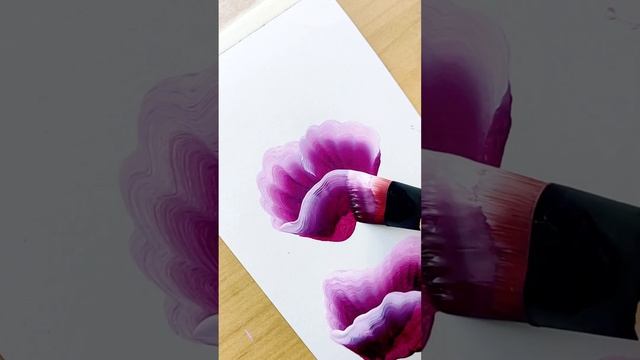 Beautiful One Stroke Flower | Shay Art  #shorts #AShortADay #trending #viral #art