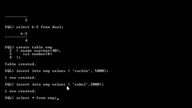 5.DBMS | How to use arithmetic Operator in Oracle