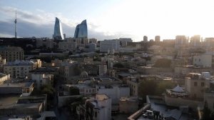 Обзор Баку. Баку - столица Азербайджана. Baku - Azerbaijan capital