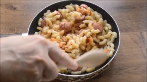 Макароны с сосисками