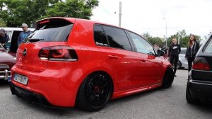 VW Golf R MK6 Air Ride pops and bangs