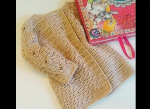 Мк кардиган крючком с косами,кофта крючком,свитер крючком,пальто крючком