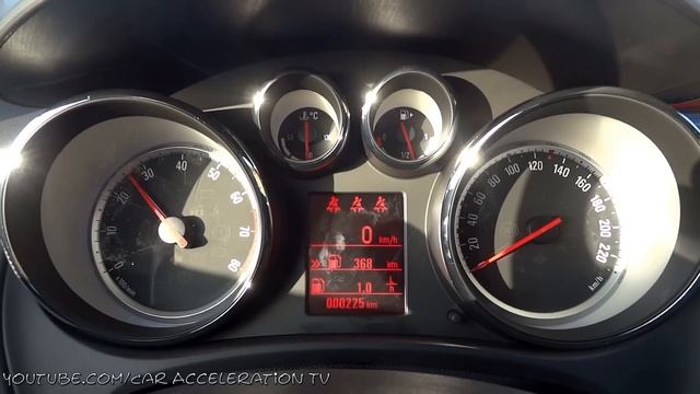 Opel Meriva 1.4 Turbo Acceleration 0-100 Test смотреть онлайн