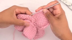 Como hacer flores rosas grandes en 3D a Crochet paso a paso tejido tallermanualperu