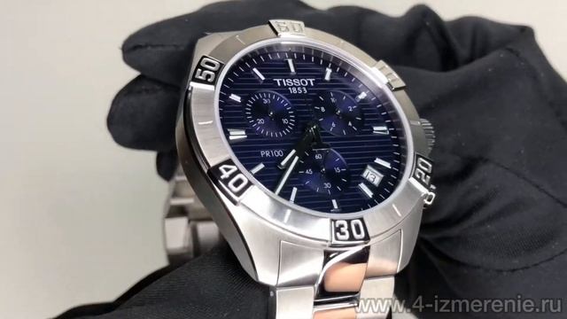 Обзор 4 Измерение TISSOT PR 100 SPORT GENT CHRONOGRAPH T101.617.11.041.00 смотреть онлайн
