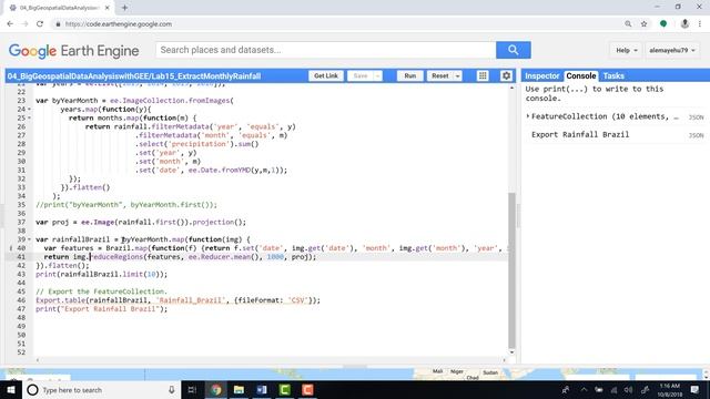 Google Earth Engine: Extract Monthly Rainfall in Google Earth Engine смотреть онлайн