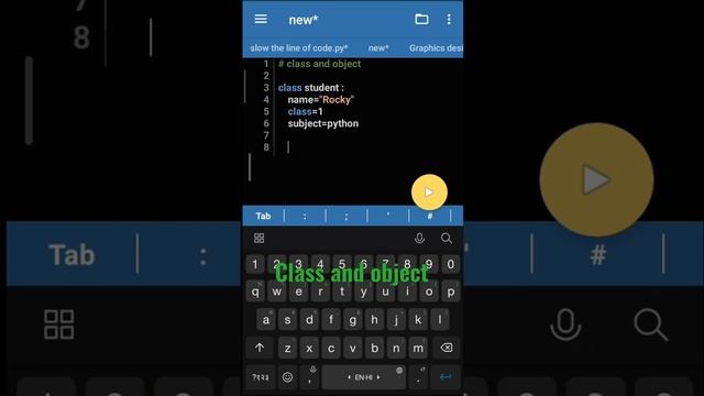 How to use class and objects in python | python and class program