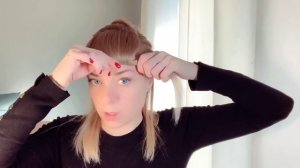Как сделать челку не обрезая волосы!!!