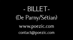 Billet - Evariste de Parny