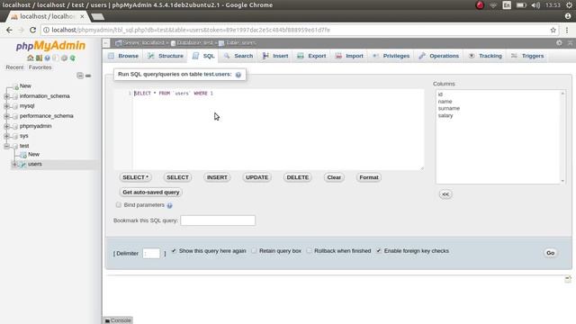 Работа с PhpMyAdmin смотреть онлайн