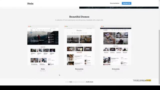 Stein  TailwindCSS WordPress Theme for Bloggers clean personal Okazaki