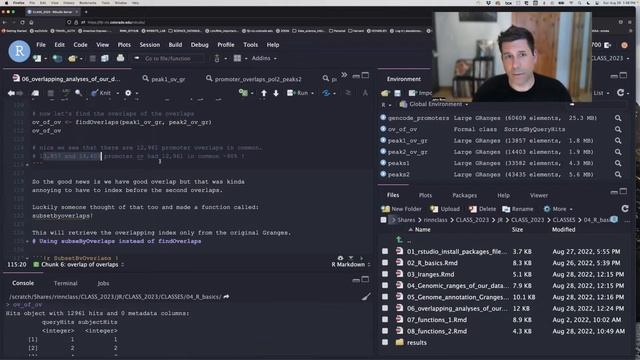 Overlapping Peaks and Genome Features смотреть онлайн