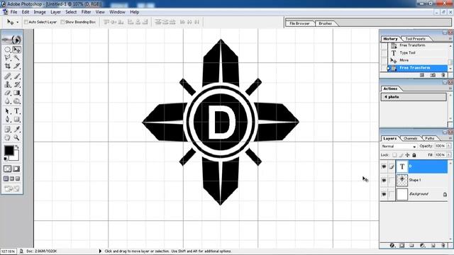 How to Make 3D Logo | Photoshop 7.0 смотреть онлайн