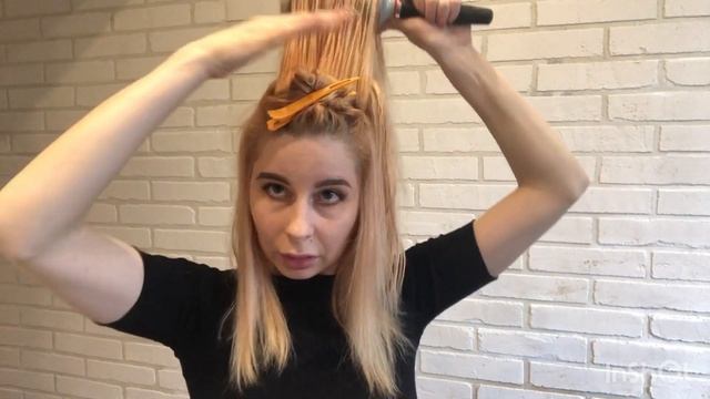 Как сделать объемный корень. Укладка на браш. Легкий способ! смотреть онлайн