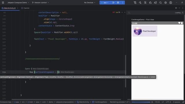 Card & Image in Jetpack Compose #chatgpt4 #jetpackcompose #kotlinandroid #androiddeveloper #kotlin