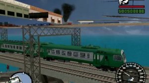 SAxVCxLC gta san andreas Ring Railway extended много поездов  v.4.mp4