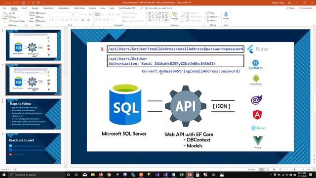 ASP.NET Core Web API + Entity Framework Core : Basic Authentication Explained - EP07