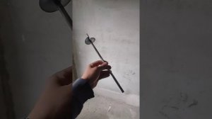 Как просверлить отверстие в широкой блочной стене. Подручные средства.