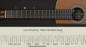 Louis Armstrong What A Wonderful World Fingerstyle Cover Version 2