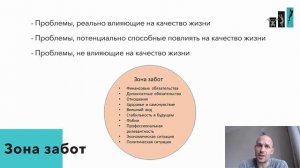 Зона комфорта, контроля, влияния и забот