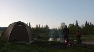 Палатка МФП, раскладушки Берег / Tent MFP, camping beds Bereg