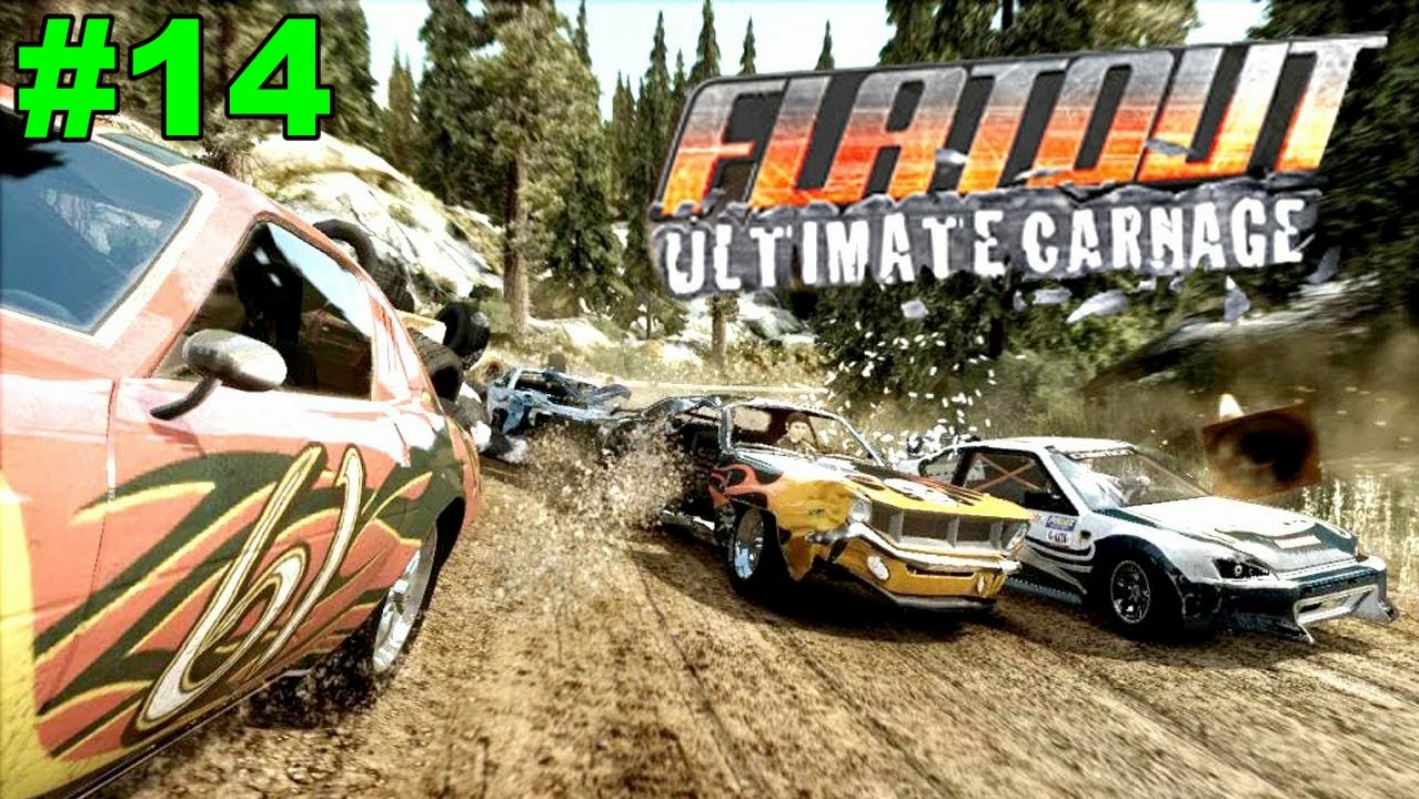 ?FlatOut: Ultimate Carnage. Прохождение на автомобиле "Splitter". Кубки с 5 по 8. #14