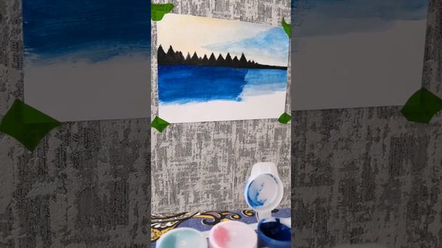 Туториал. Рисуем красивый пейзаж за 20 минут ? смотреть онлайн