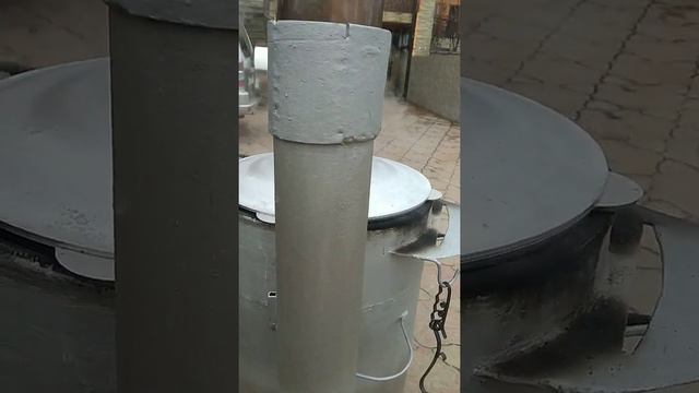 Печь с обратной тягой. Сварил подписчик из Молдавии.