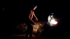 ночные покатушки по бездорожью на Kia sportage 1 и УАЗ 469, сток