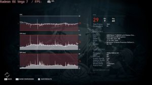 ? AMD Radeon RX Vega 7 - AC: Odyssey gameplay benchmarks (1080p)
