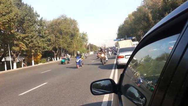 Парад байкеров в Алматы