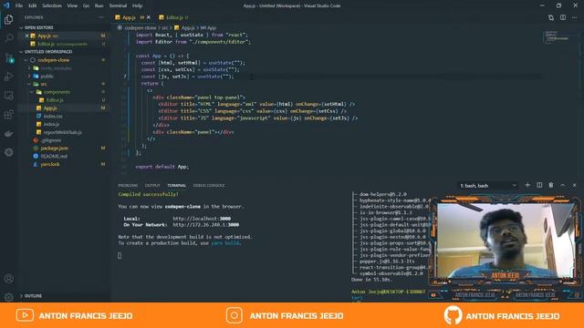 ? Building a CodePen Clone using React - in Tamil смотреть онлайн