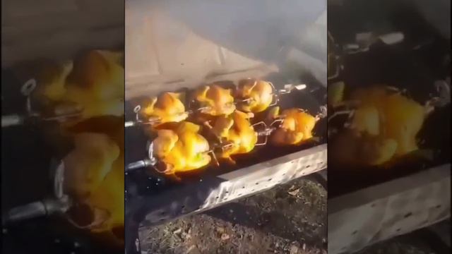 Мангал Гриль с приводом из бочки 👍👍🍗🍗