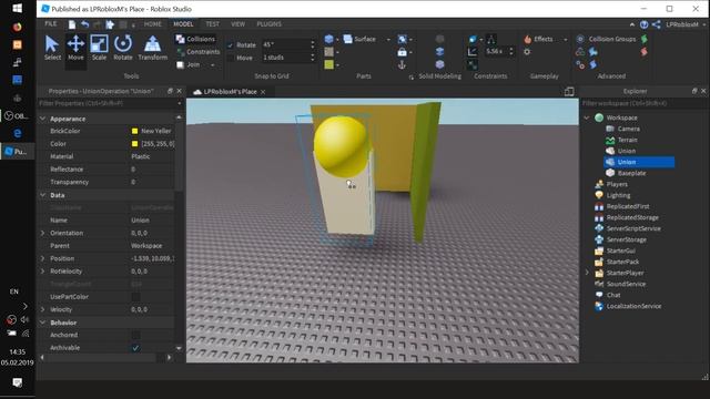 Гайд как делать окна, двери и объемное моделирование Solid Modelling в Роблокс Студио 0.4