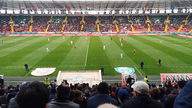 На матче Терек - Арсенал. Ахмат-Арена