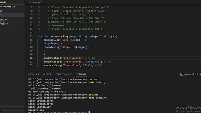 Function Parameters : Typescript Function Parameter | Typescript Tutorial for Beginners in Hindi.