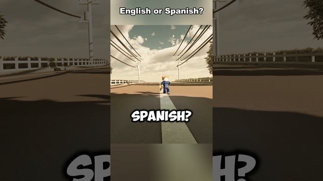 🔥English or Spanish | #shorts #memes #roblox #RobloxAnimation