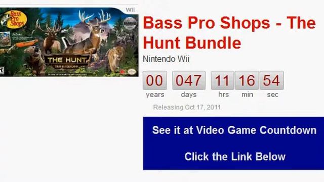 Bass Pro Shops - The Hunt Bundle Wii Countdown смотреть онлайн
