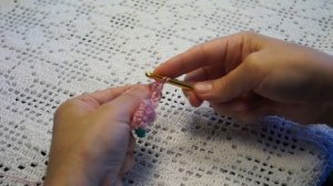 Шарф  - платок тунисским вязанием . Crochet Scarf( Ш № 55)